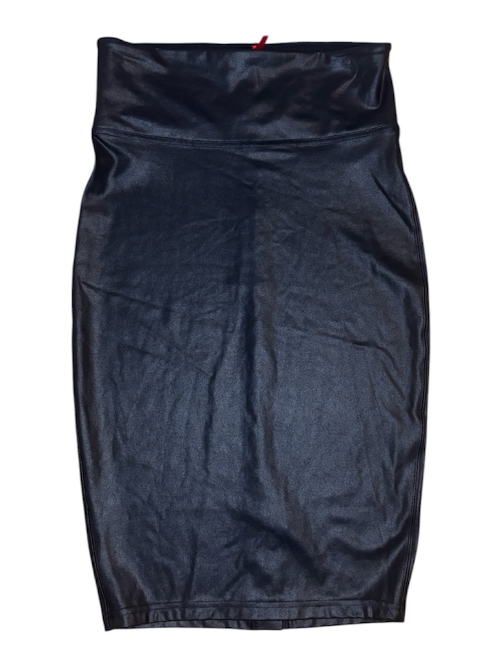 SPANX Black Faux Leather Pencil Skirt
